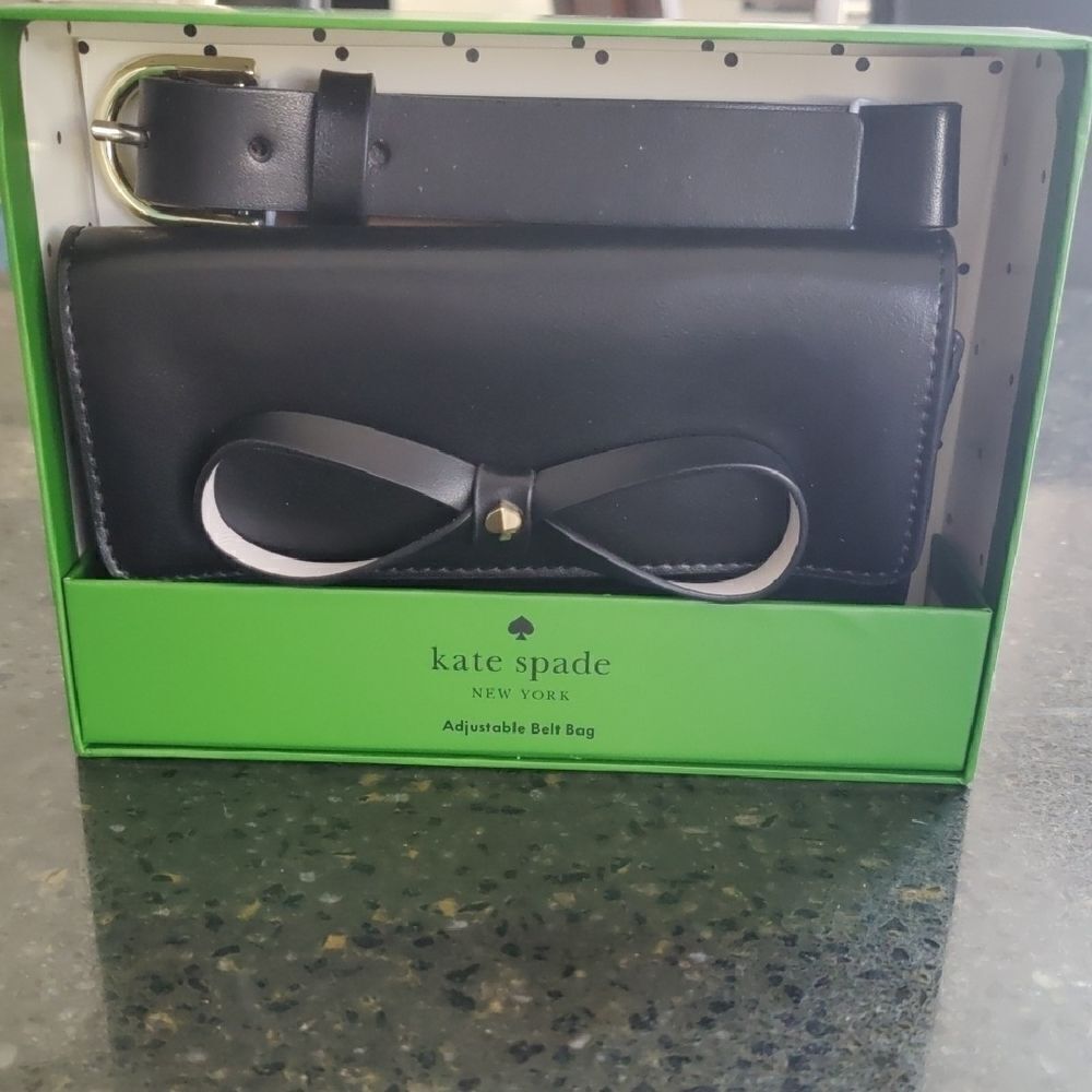 Kate Spade Black Adjustable Belt Bag